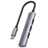 Unitek 4-in-1 Type C to USB Hub (USB3.0 + 3xUSB2.0) 5Gbps Space Gray