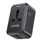 Unitek 20W Universal Travel Power Adapter with EU/UK/US/AU Plugs