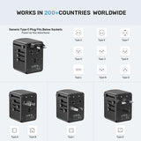 Unitek 35W Universal Travel Power Adapter with EU/UK/US/AU Plugs