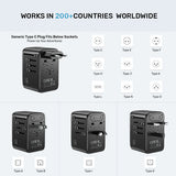 Unitek 100W Universal Travel Power Adapter  with EU/UK/US/AU Plugs