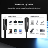 Unitek10Gbps USB-C Extension Cable with Built-in Signal Boosters 5 Meter