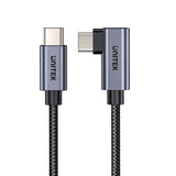 Unitek L-Shape USB-C M to M PD 100W Cable