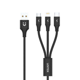 Unitek 3-in-1 USB Charging Cable(USB-C / Lightning / Micro USB) Black