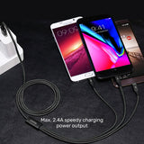 Unitek 3-in-1 USB Charging Cable(USB-C / Lightning / Micro USB) Black