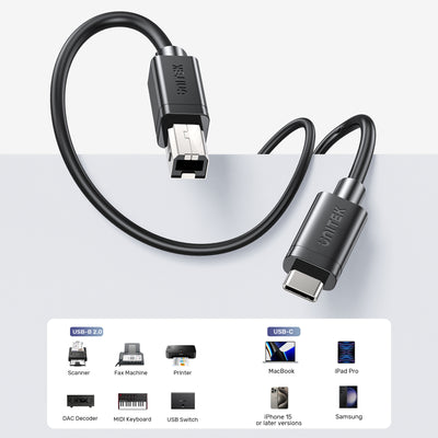 Unitek Type-C to USB Printer/Data/Charging cable Unitek Type-C to USB Printer/Data/Charging cable