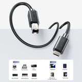 Unitek Type-C to USB Printer/Data/Charging cable