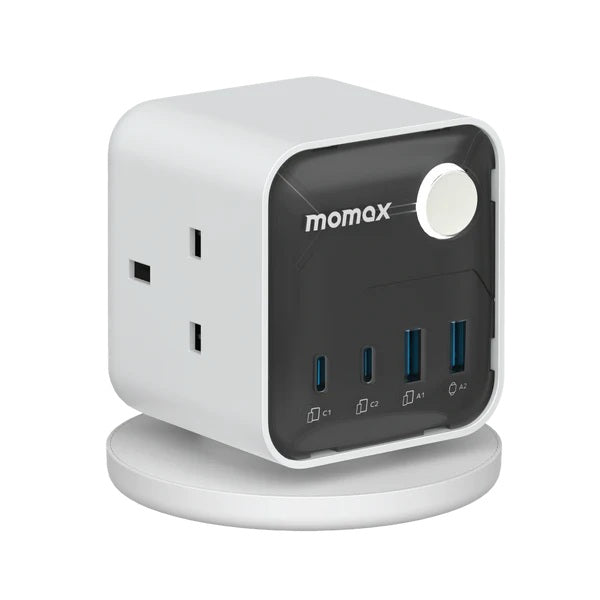 Momax 1-Charge Work Flow 3-Outlet Power Cube With USB Momax 1-Charge Work Flow 3-Outlet Power Cube With USB