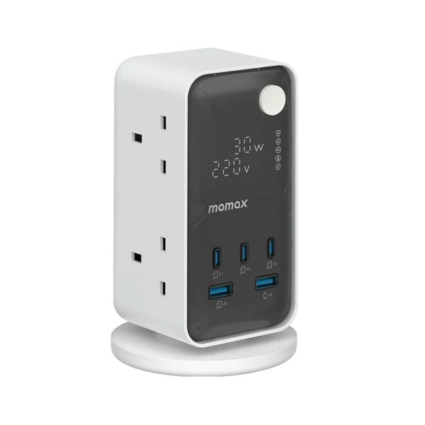 Momax 1-Charge Work Flow 6-Outlet Power Tower With USB Momax 1-Charge Work Flow 6-Outlet Power Tower With USB