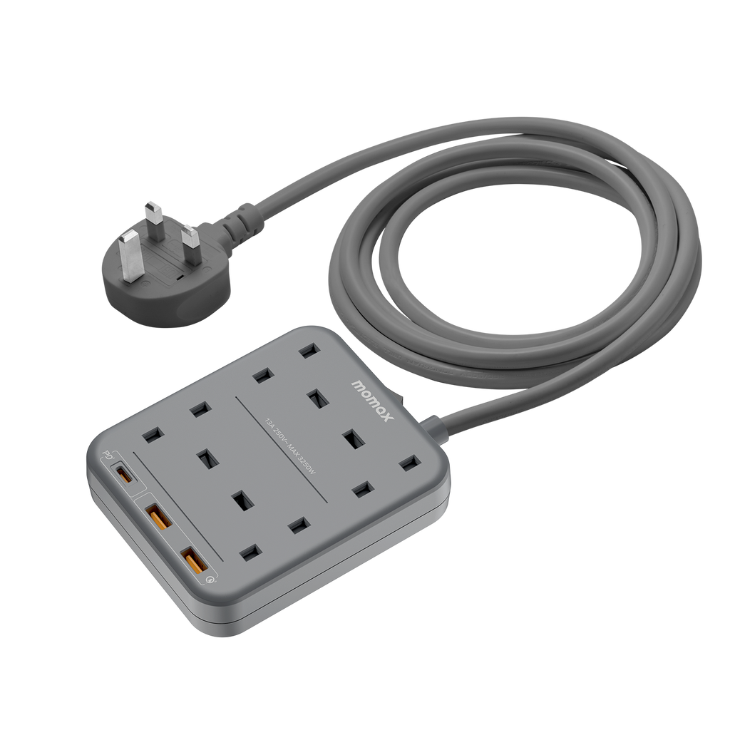 Momax OnePlug 4-Outlet Power Strip With USB