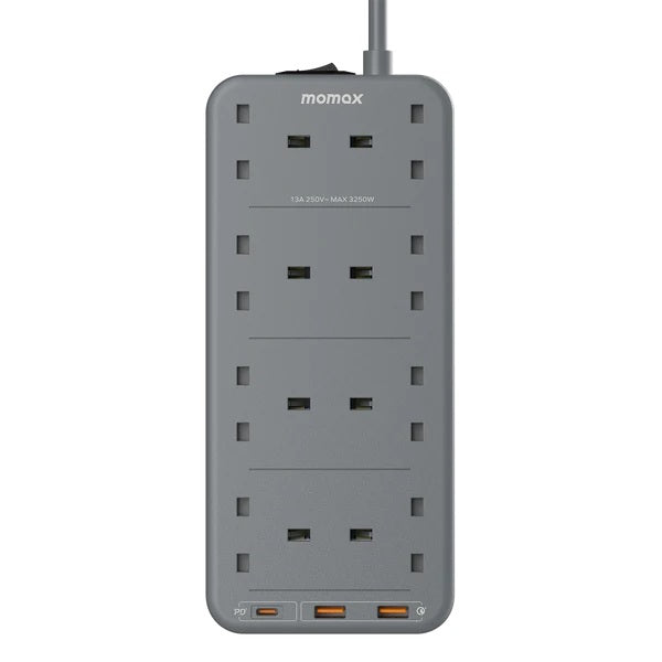 MOMAX Oneplug 8-Outlet Power Strip With USB MOMAX Oneplug 8-Outlet Power Strip With USB