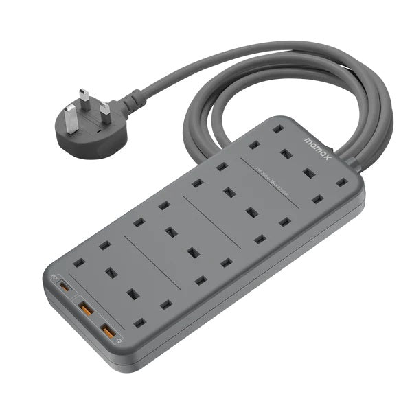 MOMAX Oneplug 8-Outlet Power Strip With USB
