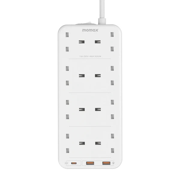 MOMAX Oneplug 8-Outlet Power Strip With USB MOMAX Oneplug 8-Outlet Power Strip With USB