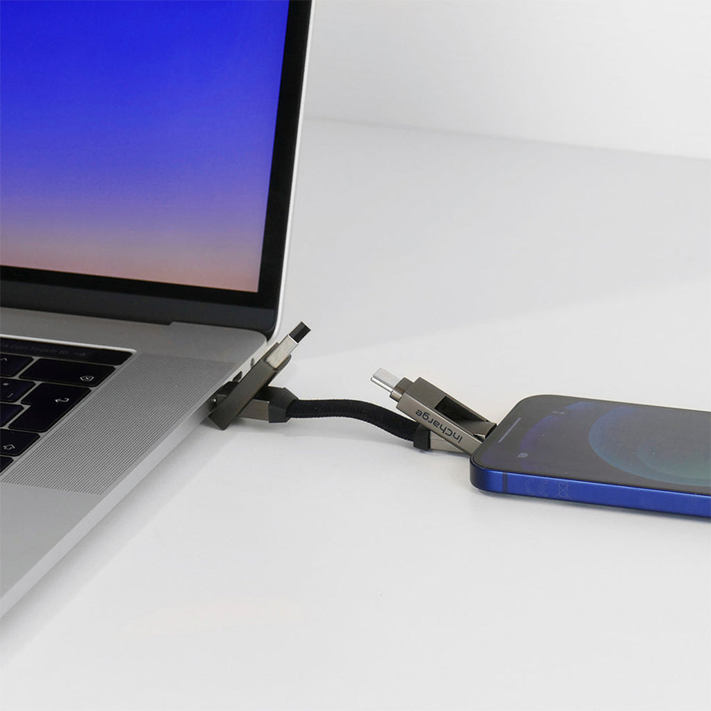 Rolling Square InCharge X 100W 6 in 1 Charging Cable 0.25ft Rolling Square InCharge X 100W 6 in 1 Charging Cable 0.25ft