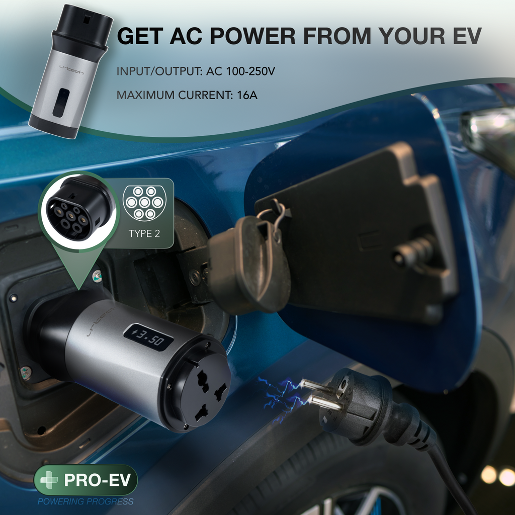 UrTech Type 2 V2L Adapter Transform Your EV Into a 3.6kW Mobile Power Station UrTech Type 2 V2L Adapter Transform Your EV Into a 3.6kW Mobile Power Station