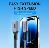 VegGieg USB4 Extension Cable (USB-C Male/Femlae 240W)