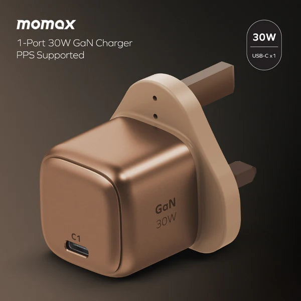 MOMAX 1-Charge GAN 30W 1 Port Charger + 60W MOMAX 1-Charge GAN 30W 1 Port Charger + 60W