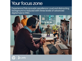 Poly Voyager Focus 2 Microsoft Teams Certified USB-C-C Headset +USB-C/A Adapter Charging Stand