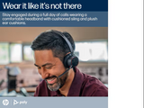 Poly Voyager Focus 2 Microsoft Teams Certified USB-C-C Headset +USB-C/A Adapter Charging Stand