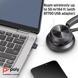 Poly Voyager 4320 Microsoft Teams Certified USB-A Headset +BT700 dongle