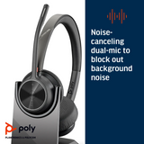 Poly Voyager 4320 Microsoft Teams Certified USB-A Headset +BT700 dongle