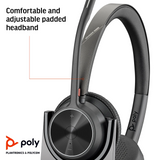 Poly Voyager 4320 Microsoft Teams Certified USB-A Headset +BT700 dongle