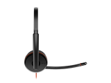 Poly Blackwire 3220 Stereo USB-C Headset +USB-C/A Adapter