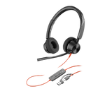 Poly Blackwire 3320 Stereo Microsoft Teams Certified USB-C Headset +USB-C/A Adapter