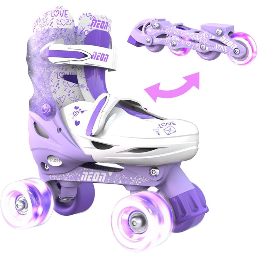 YVOLUTION TWISTA SKATES SIZE 12J -3 - Purple