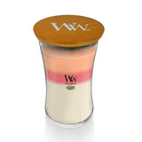 WoodWick Trilogy Large Hourglass Blooming Orchard Candle