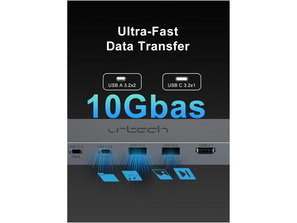 URTECH 11-in-1 Premium USB-C Docking Station URTECH 11-in-1 Premium USB-C Docking Station