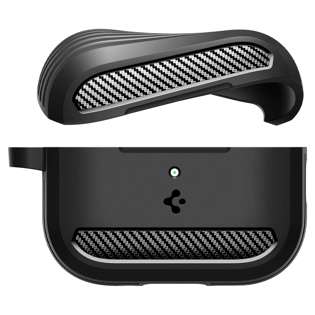 Spigen AirPods Pro (3rd Gen) Case Rugged Armor - Matte Black Spigen AirPods Pro (3rd Gen) Case Rugged Armor - Matte Black