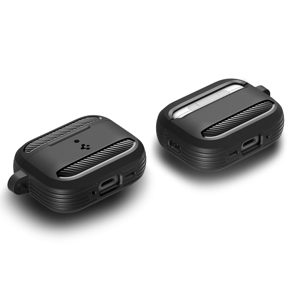 Spigen AirPods Pro (3rd Gen) Case Rugged Armor - Matte Black Spigen AirPods Pro (3rd Gen) Case Rugged Armor - Matte Black