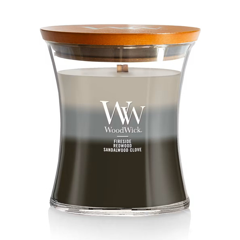 WoodWick Trilogy Medium Hourglass Warm Woods Candle WoodWick Trilogy Medium Hourglass Warm Woods Candle
