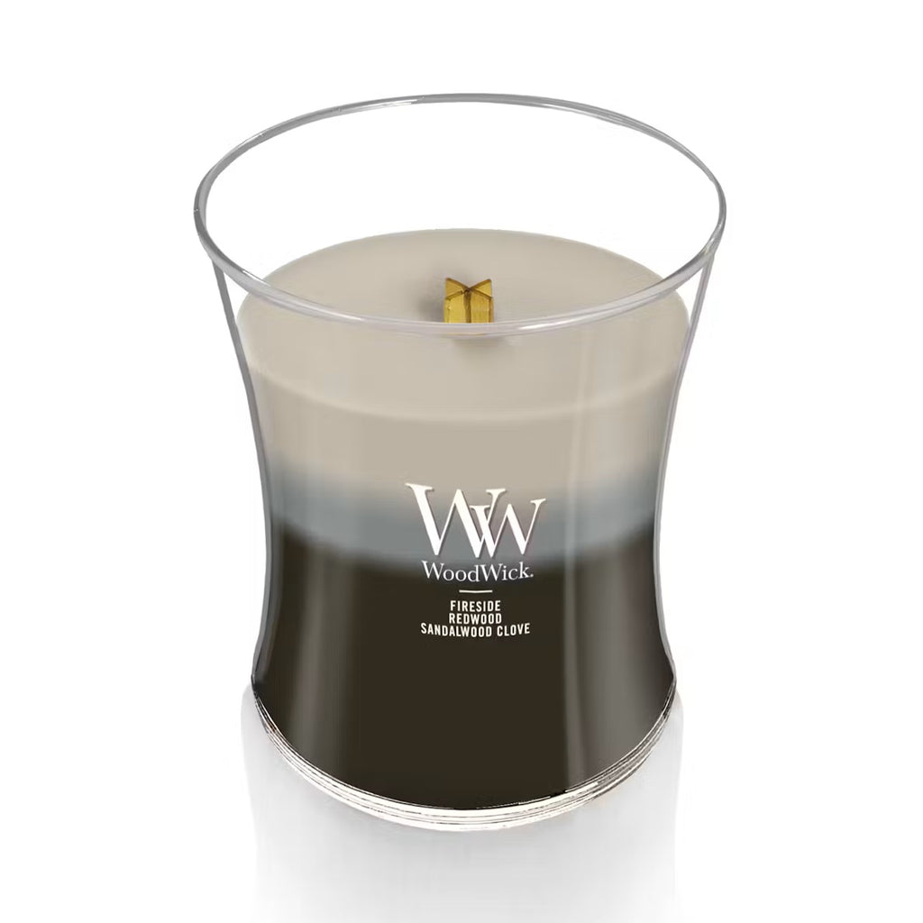 WoodWick Trilogy Medium Hourglass Warm Woods Candle WoodWick Trilogy Medium Hourglass Warm Woods Candle