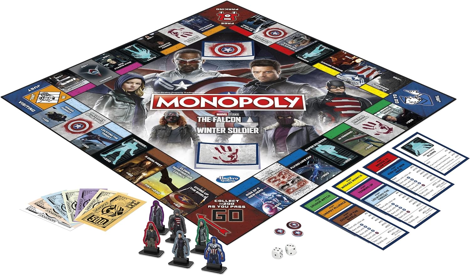 Hasbro Gaming - Monopoly: Marvel Studios' The Falcon and The Winter Soldier Edition