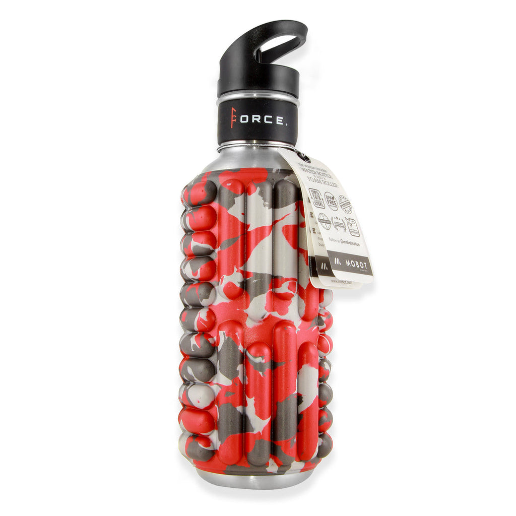 MOBOT Foam Roller Water Bottle 0.7L - Grace Red Metallic