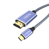 VegGieg USB-C to HDMI Cable Nylon Braided Cable 4K/8K @60Hz Ultra HD - 2M