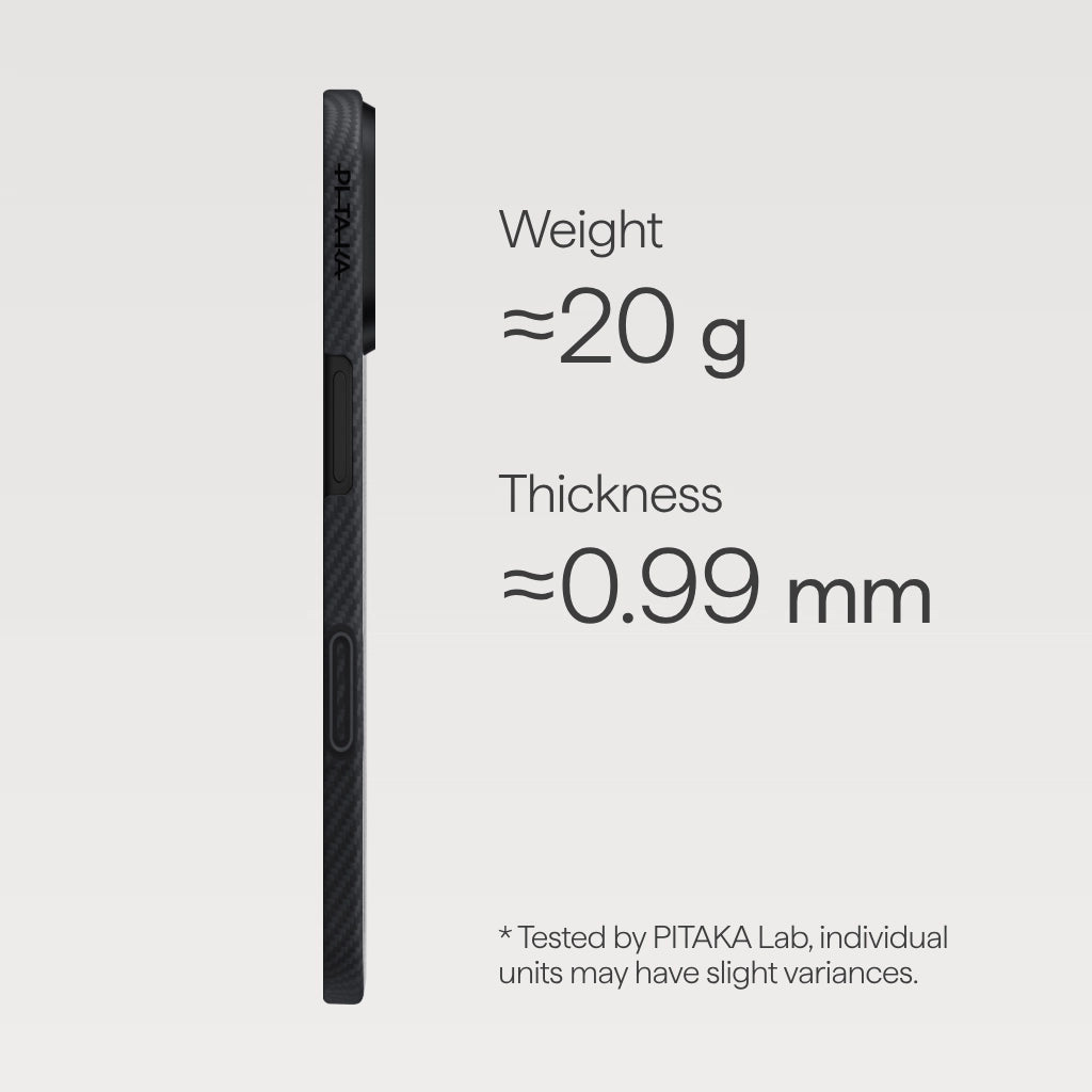 PITAKA ULTRA-SLIM CASE IPHONE 17 SERIES - BLACK/GREY PITAKA ULTRA-SLIM CASE IPHONE 17 SERIES - BLACK/GREY