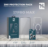 Elephant Horn 3IN1 Protection Pack for iPhone 17  Series  | Clear