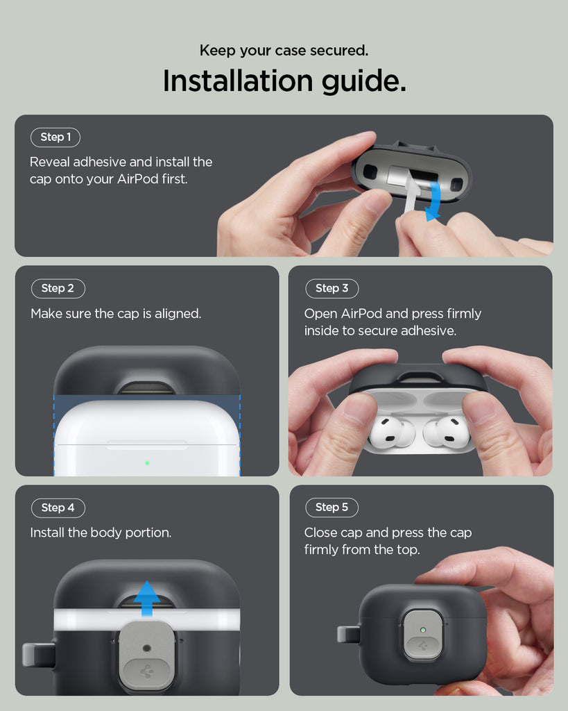 Spigen AirPods Pro (3rd Gen) Case Nano Pop - Black Sesame Spigen AirPods Pro (3rd Gen) Case Nano Pop - Black Sesame