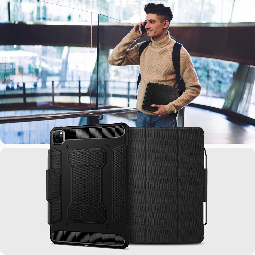 Spigen iPad Air 13 (2024) Case Rugged Armor Pro Black Spigen iPad Air 13 (2024) Case Rugged Armor Pro Black