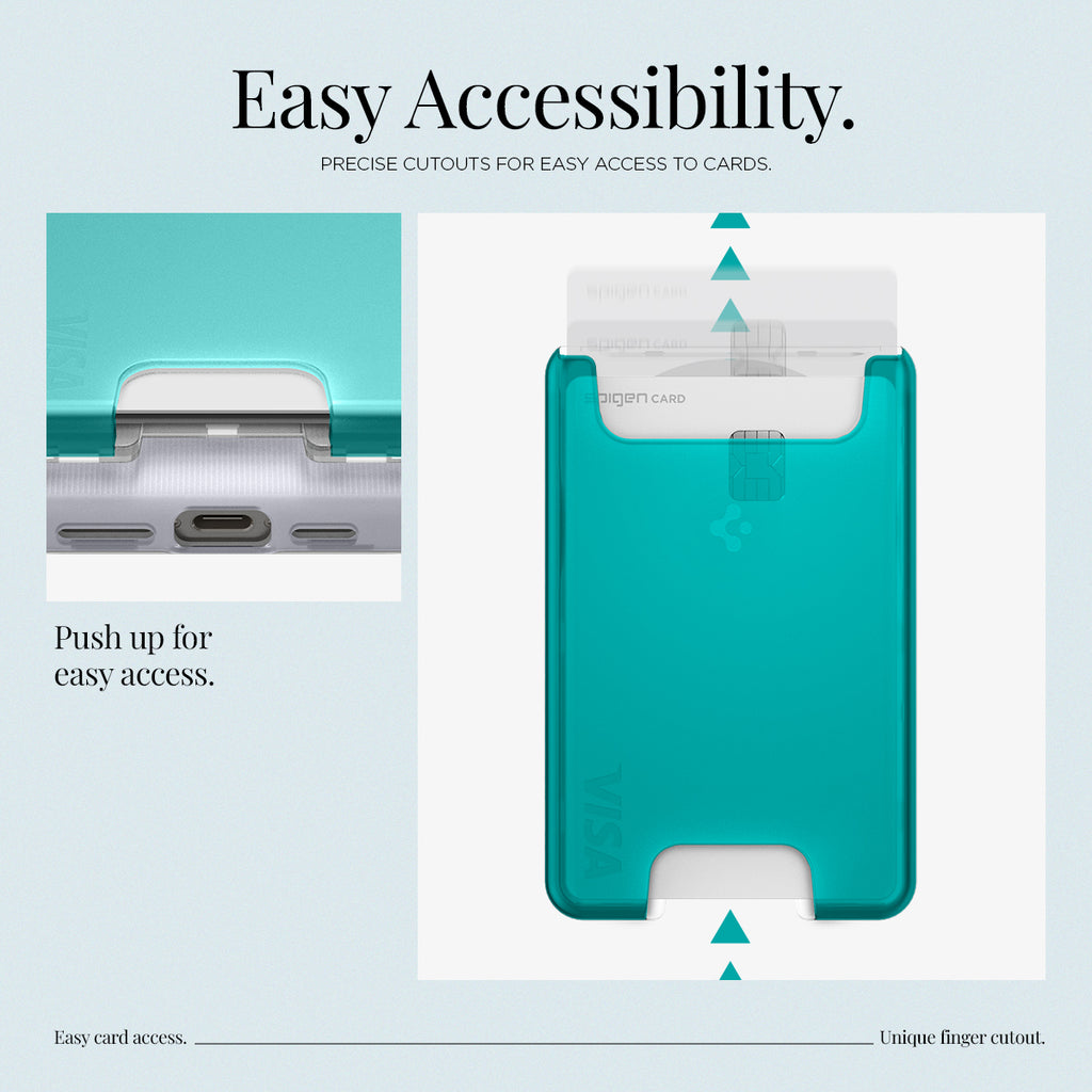 Spigen iPhone Classic C1 Wallet with MagSafe - Bondi Blue Spigen iPhone Classic C1 Wallet with MagSafe - Bondi Blue