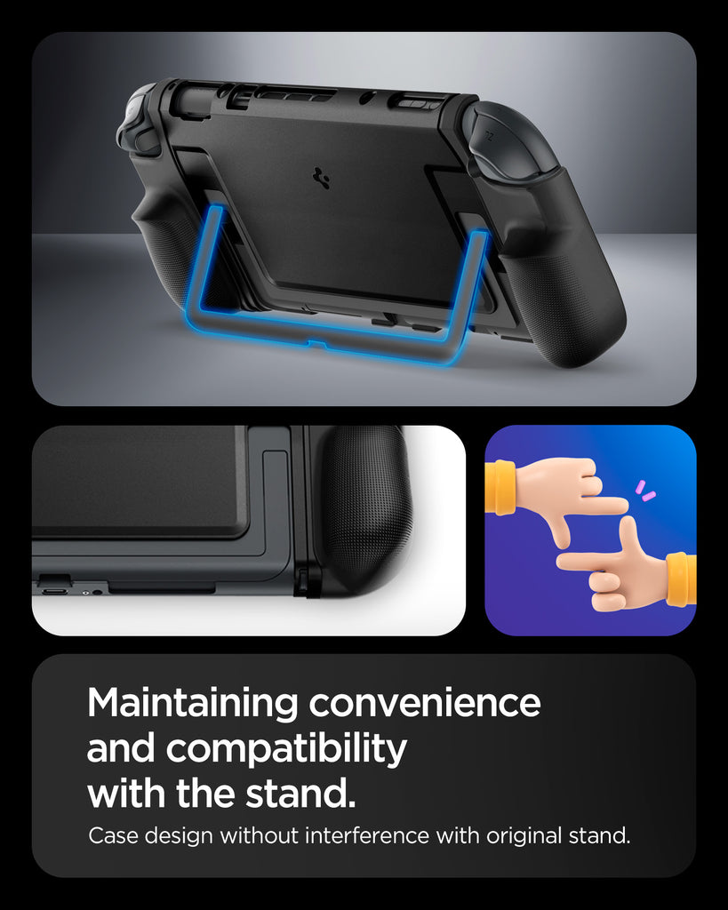 Spigen Nintendo Switch 2 Case Dual Grip - Black Spigen Nintendo Switch 2 Case Dual Grip - Black