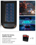 Spigen Nintendo Switch 2 / OLED / LCD model Game Card Pouch Rugged Armor Pro (Game Card with AirTag) - Black