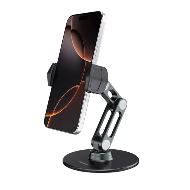 Powerology Double-Arm Aluminum Alloy Pad Phone Holder Powerology Double-Arm Aluminum Alloy Pad Phone Holder