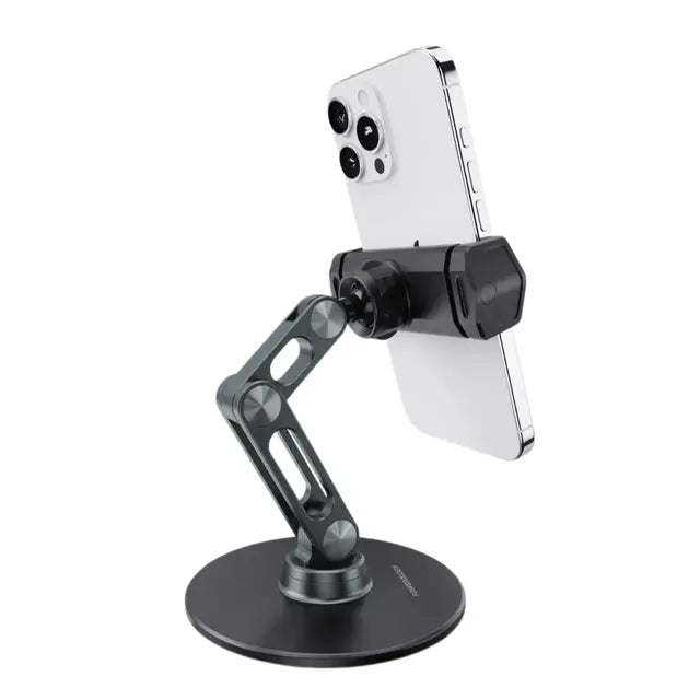 Powerology Double-Arm Aluminum Alloy Pad Phone Holder Powerology Double-Arm Aluminum Alloy Pad Phone Holder