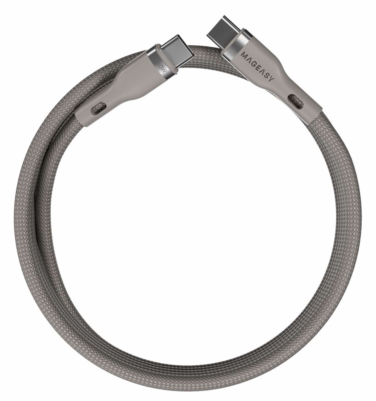MAGEASY Magnetic Wire Fast Charging/Sync Cable Type-C (60W)