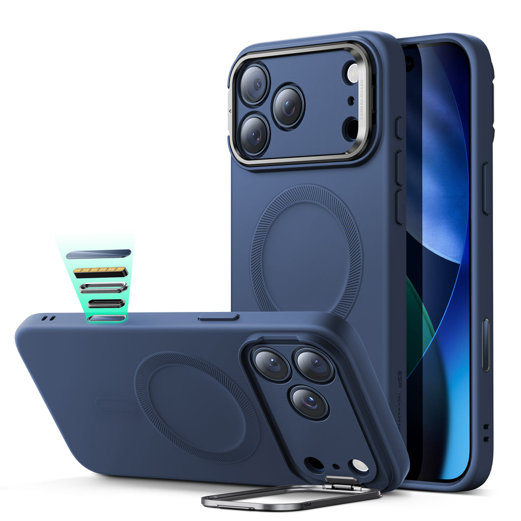 ESR Cloud Soft Magnetic Case (Camera Control, Stash Stand), For iPhone 17 Pro Max ESR Cloud Soft Magnetic Case (Camera Control, Stash Stand), For iPhone 17 Pro Max