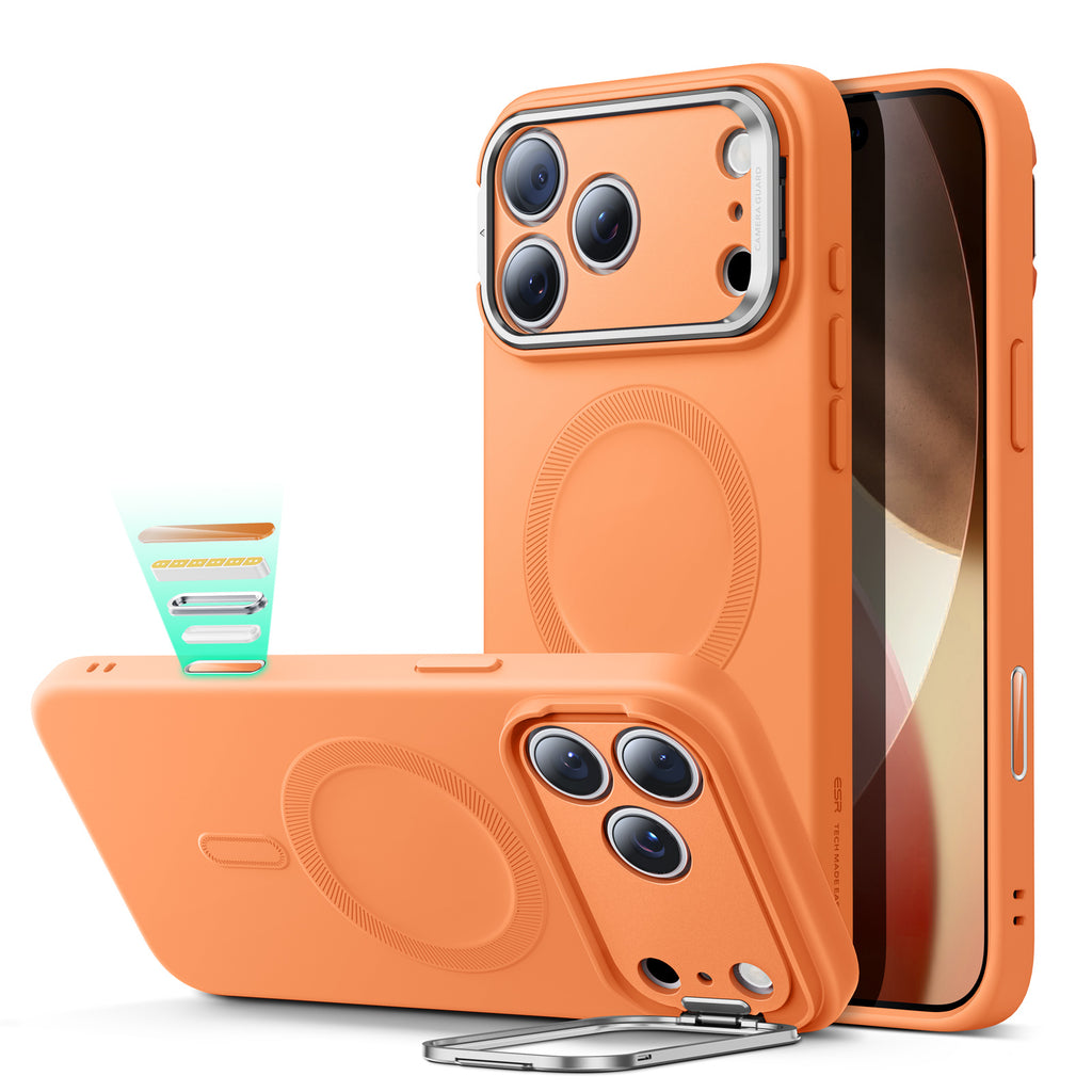 ESR Cloud Soft Magnetic Case (Camera Control, Stash Stand), For iPhone 17 Pro Max ESR Cloud Soft Magnetic Case (Camera Control, Stash Stand), For iPhone 17 Pro Max