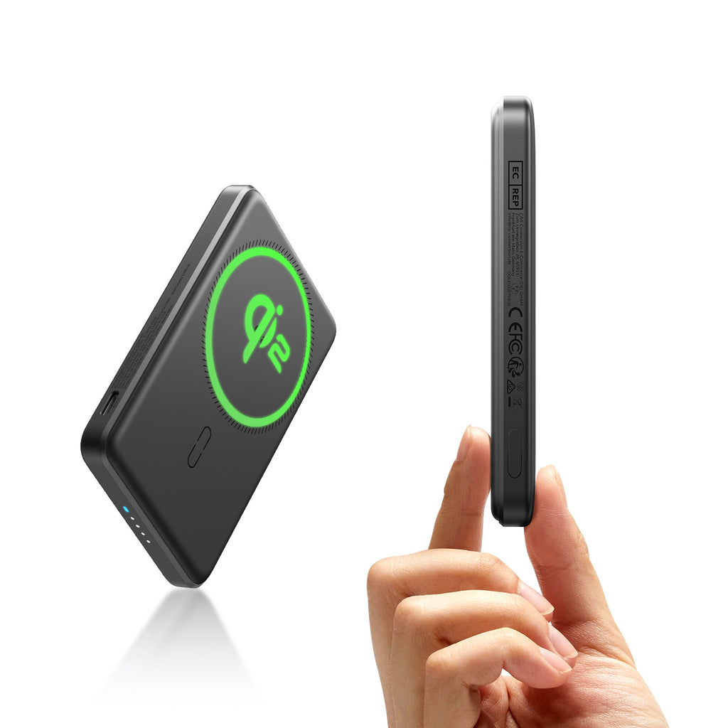 ESR Qi2 MagSlim Power Bank (5000 mAh) - Black ESR Qi2 MagSlim Power Bank (5000 mAh) - Black